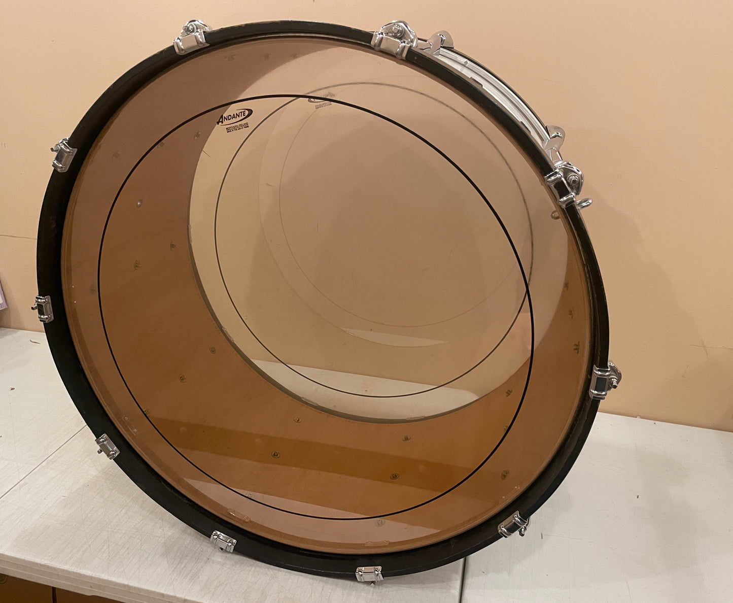 Yamaha 14x28 Power-Lite Marching Bass Drum White - MIJ
