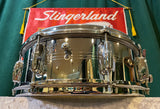 1960s Slingerland No. 130 Gene Krupa 5X14 Sound King Chrome Over Brass Snare Drum w/ Zoomatic Strainer