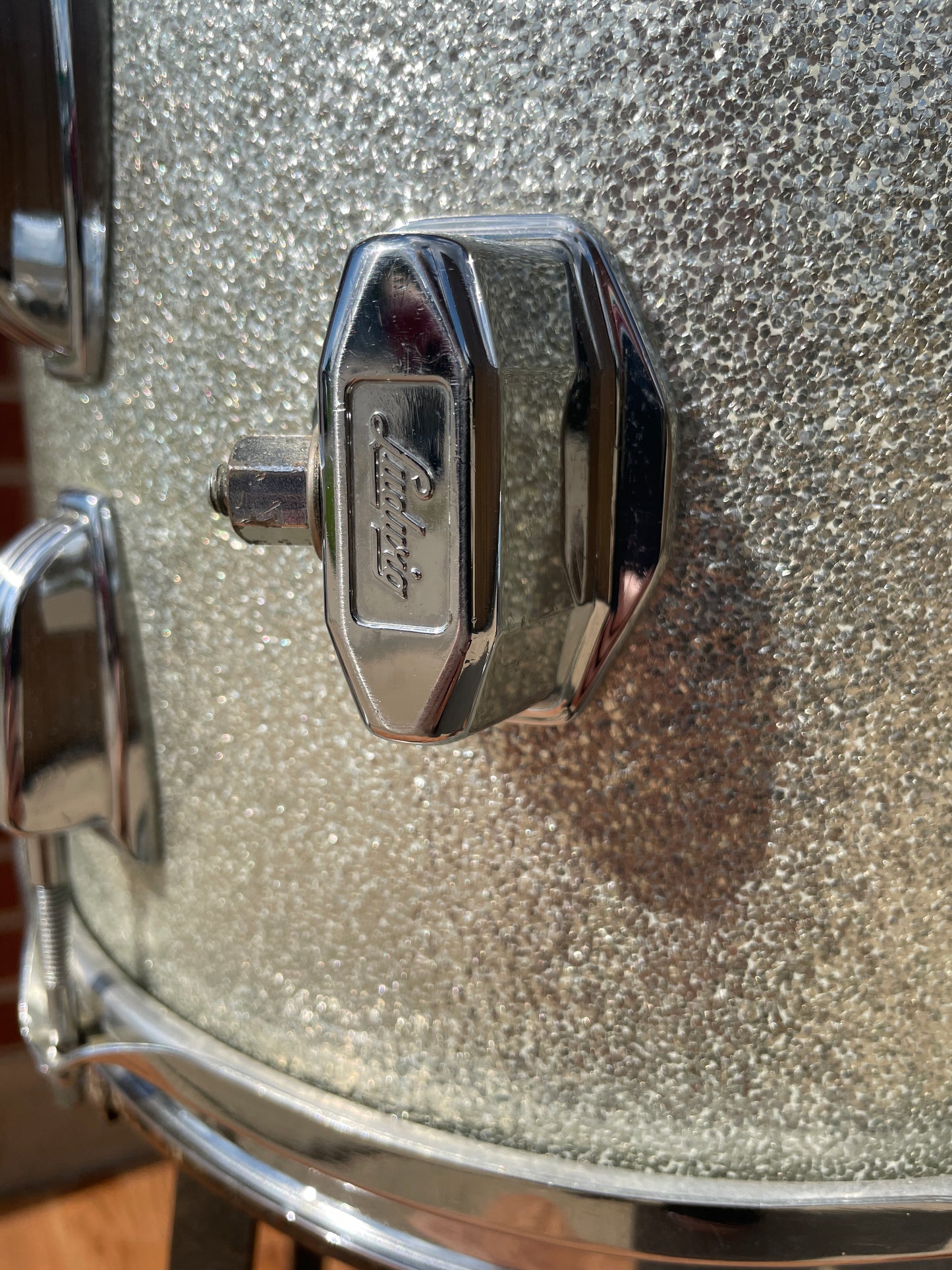 1966 Ludwig 9x13 Tom Drum Silver Sparkle