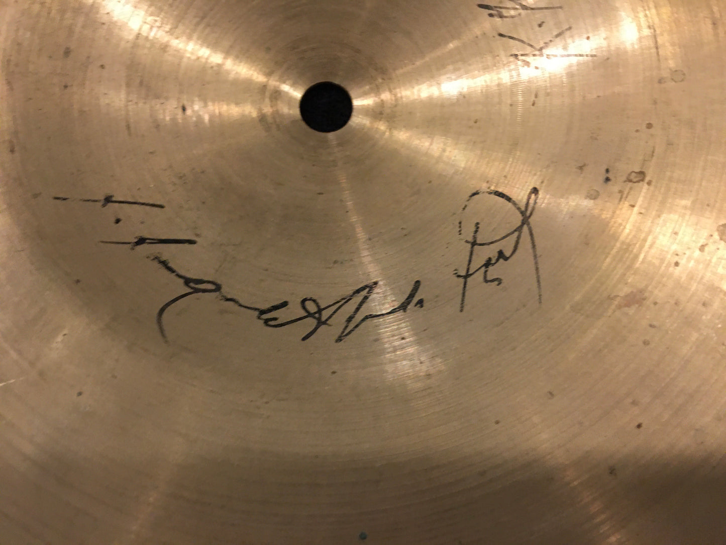 Extremely Rare 14" K. Kazanjian & Co Wurlitzer 1919-1920s Small Ride Cymbal 1342g #372