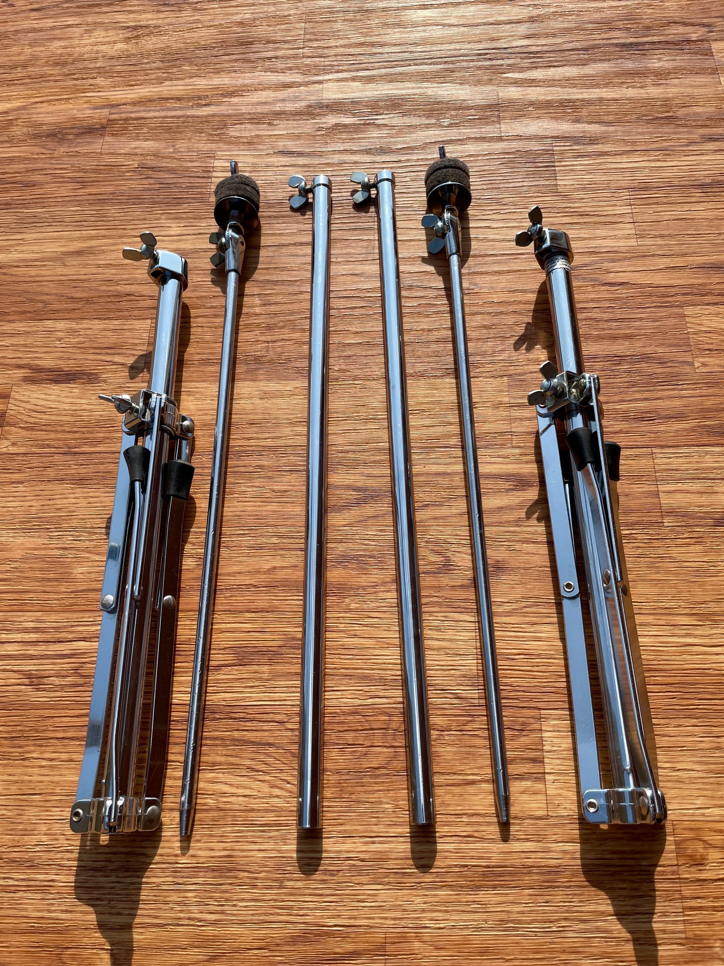 1960s Ludwig 1400 Flat Base Straight Cymbal Stand Pair (2 Pcs.)