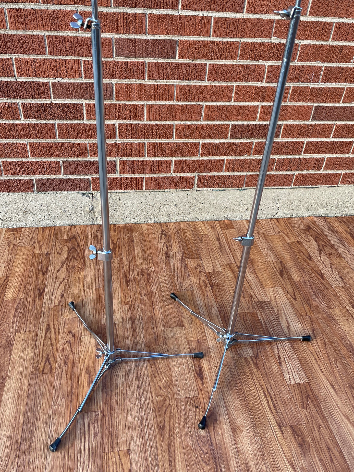 1960s Ludwig 1400 Flat Base Straight Cymbal Stand Pair (2 Pcs.)