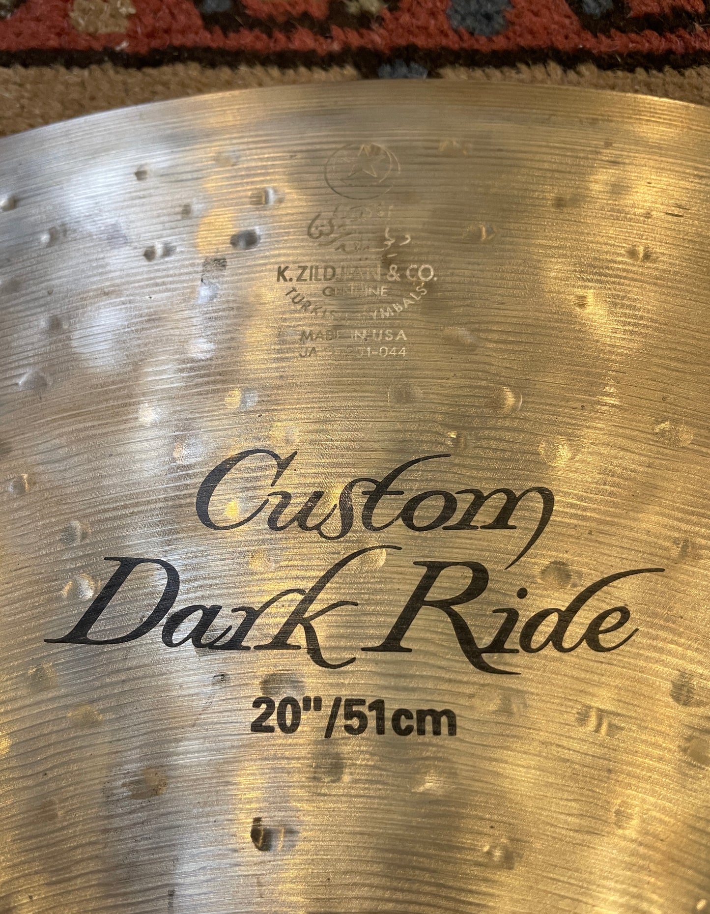 20" Zildjian K Custom Dark Ride Cymbal K0965 2148g