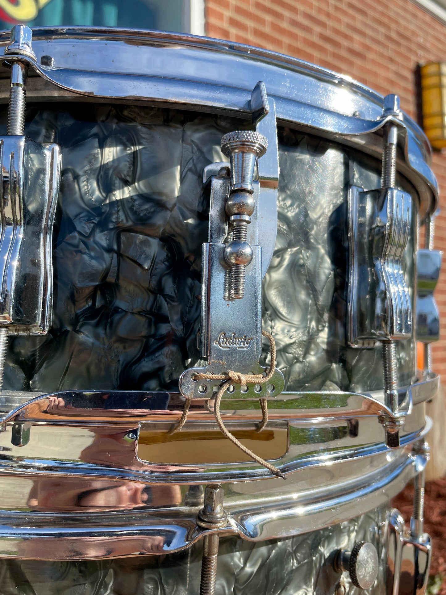 1961 Ludwig No. 983P 5pc Hollywood Outfit Drum Set w/ Jazz Festival Snare Black Diamond Pearl 22/12/12/16/5x14