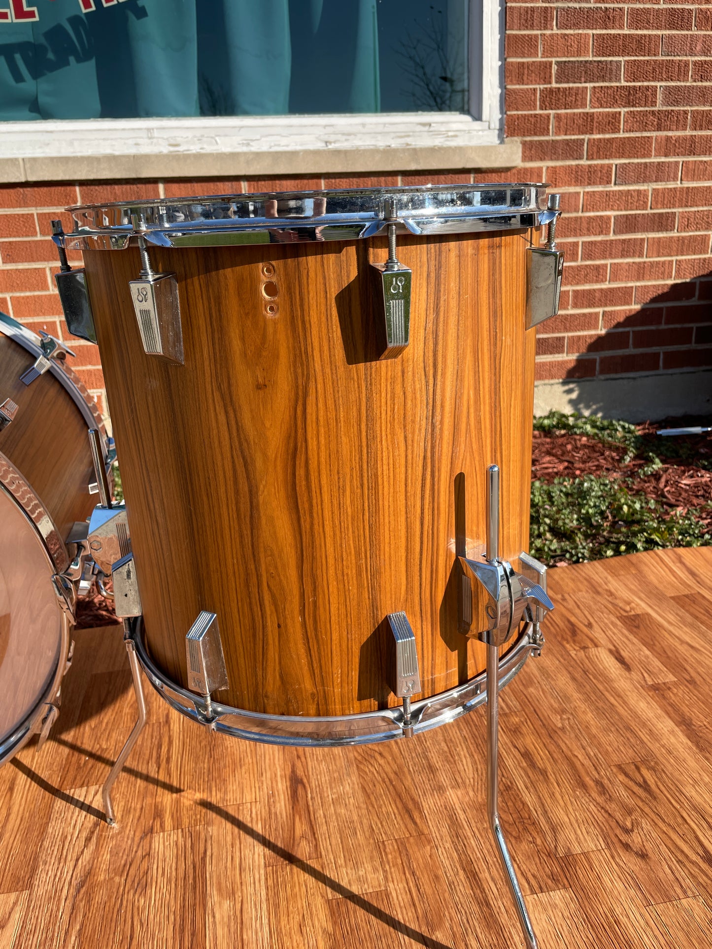 1980s Sonor Phonic Drum Set Rosewood 22/13/16