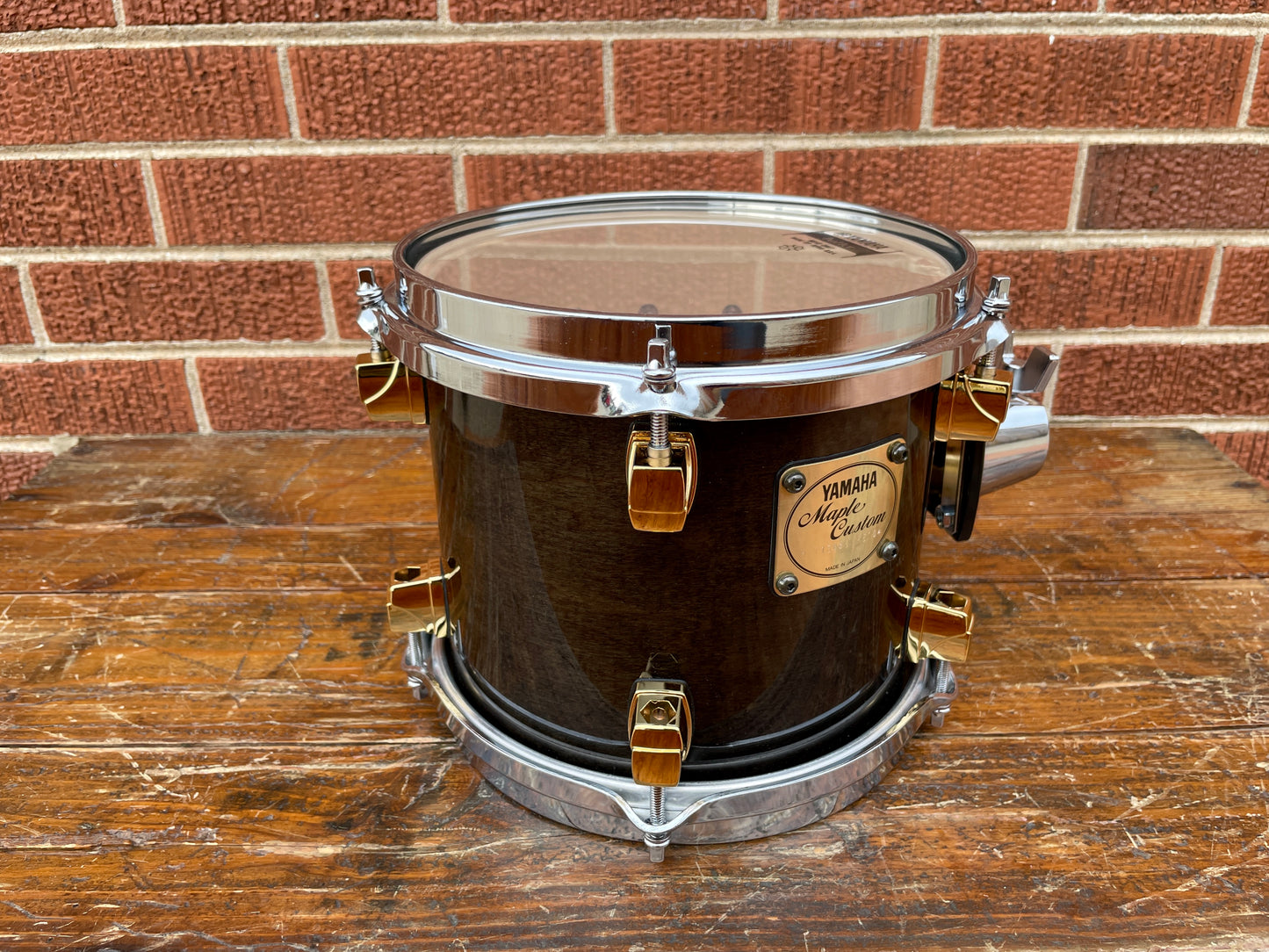 NOS Yamaha 8x7 Maple Custom Tom Black Maple 7x8