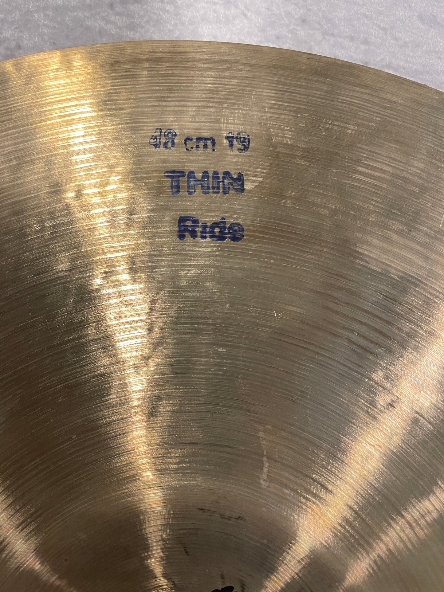 19" Bosphorus Traditional Series Thin Ride Cymbal 1554g