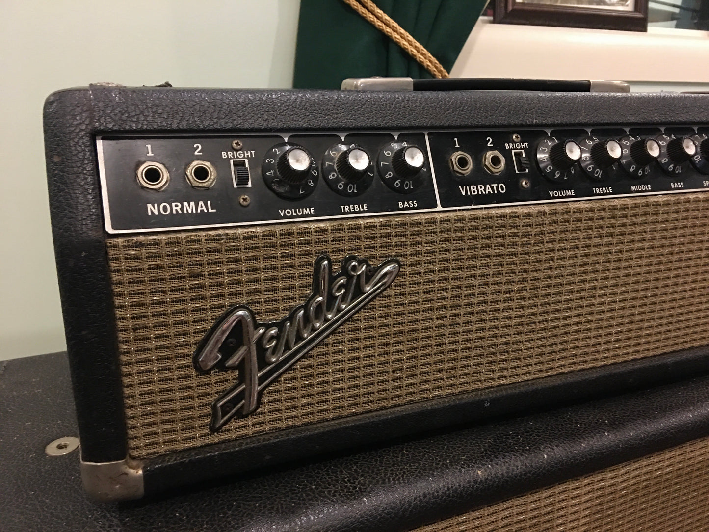 1966 Fender Blackface Showman Amp Head