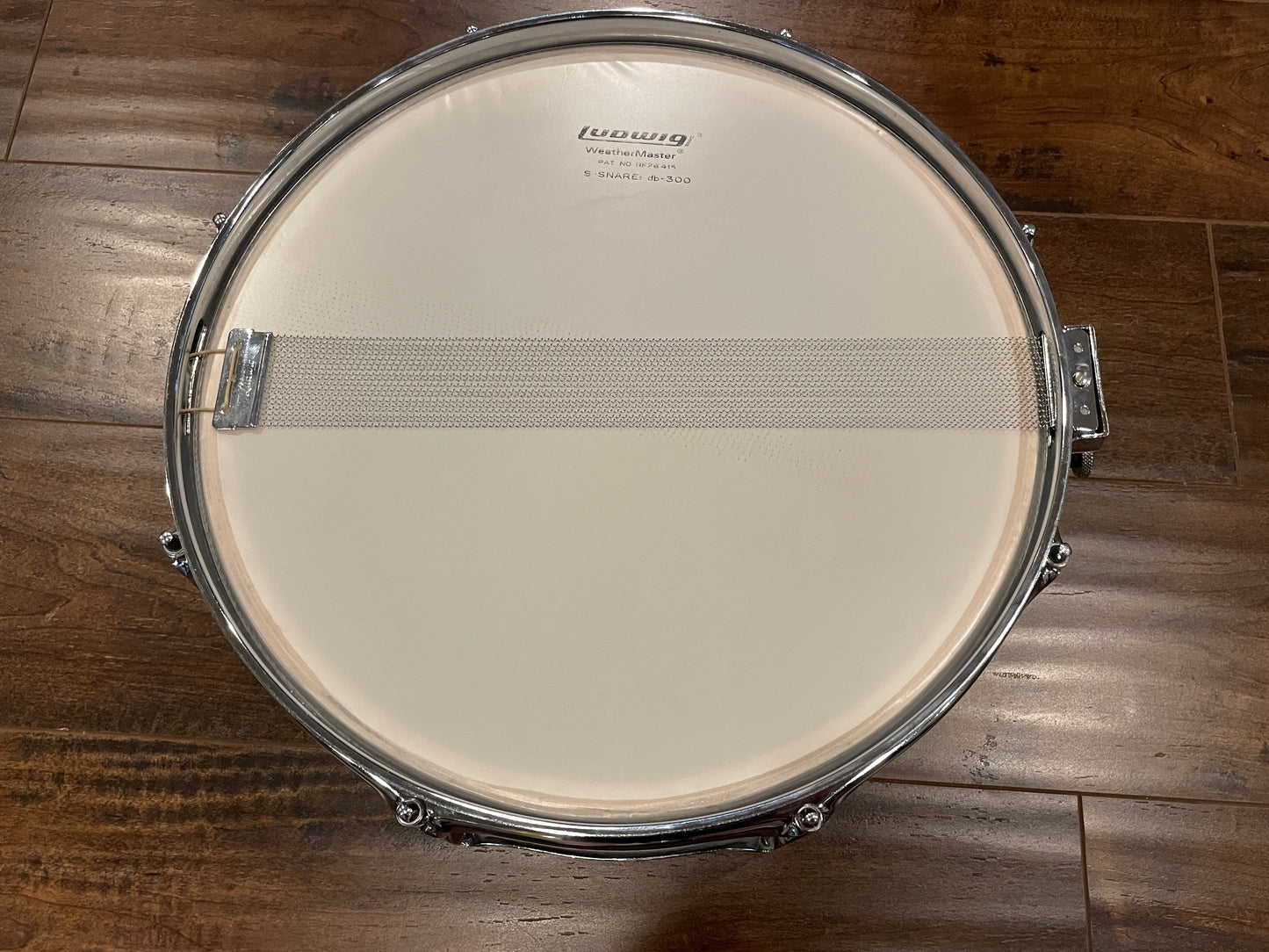 1968 Ludwig 5x14 Super Classic Snare Drum Oyster Blue Pearl