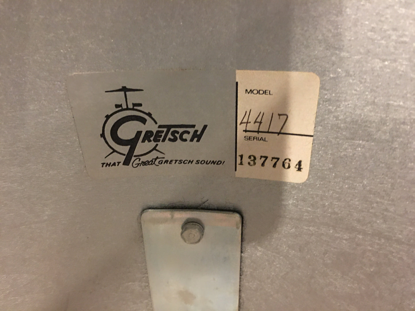 1980s Gretsch Square Badge 14X14 Floor Tom Natural Maple