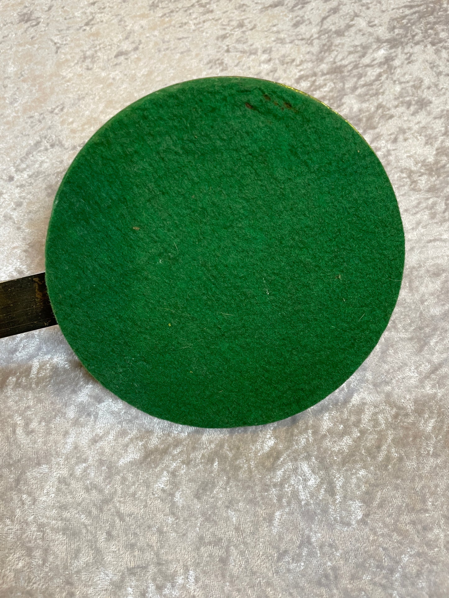 Vintage Elton Hoop Mount Bass Drum Muffler Green