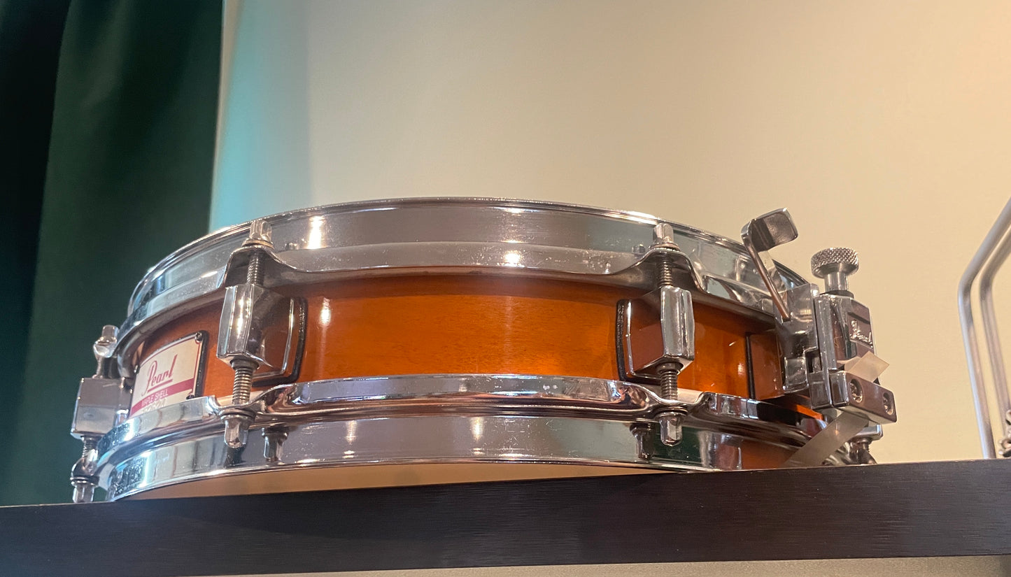Pearl 3x13 Maple Shell Piccolo Snare Drum Amber *Video Demo*