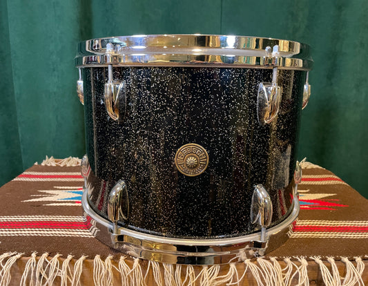 1960s Gretsch 9x13 No. 4416 Tom Drum Anniversary Sparkle Round Badge