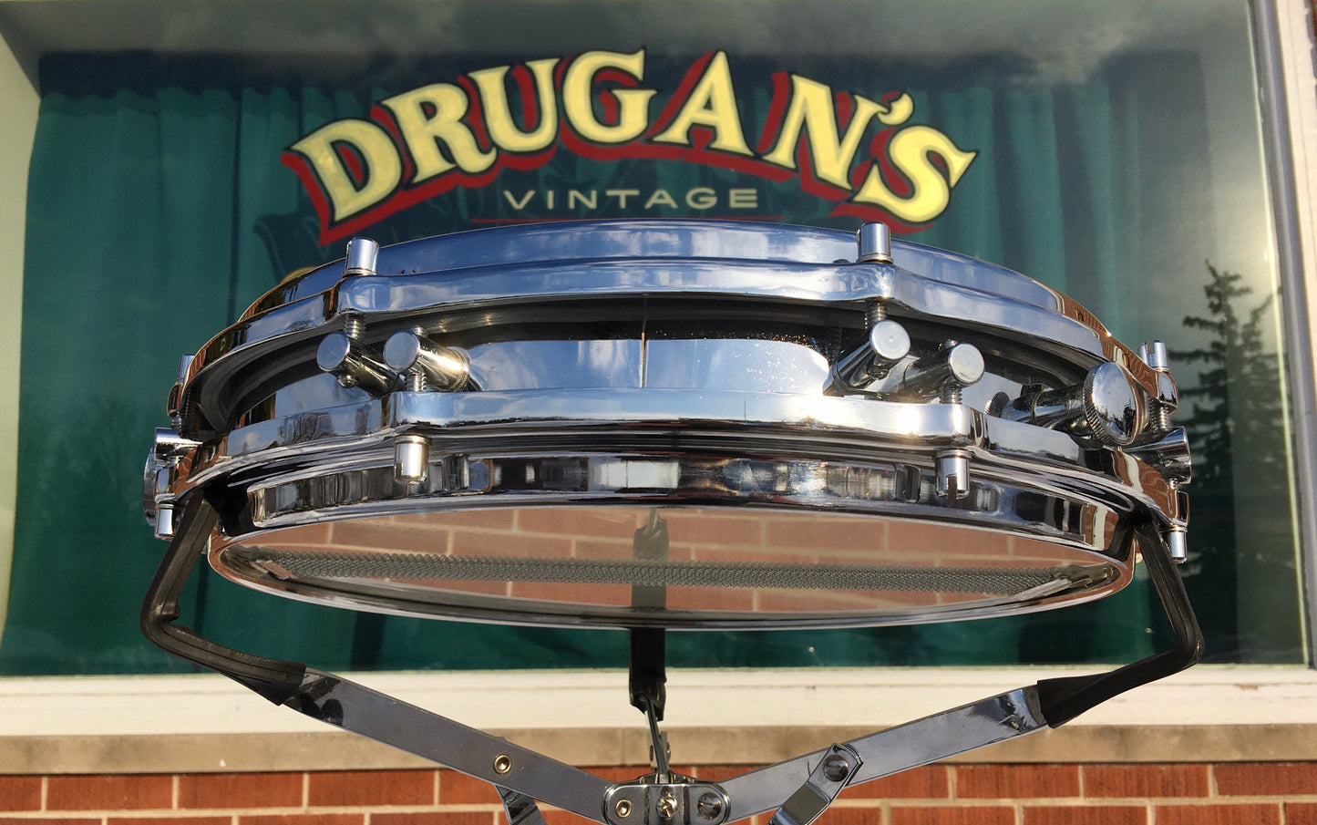 1960s Sonor 2.5x14 Model D420 Pancake Snare Drum Chrome