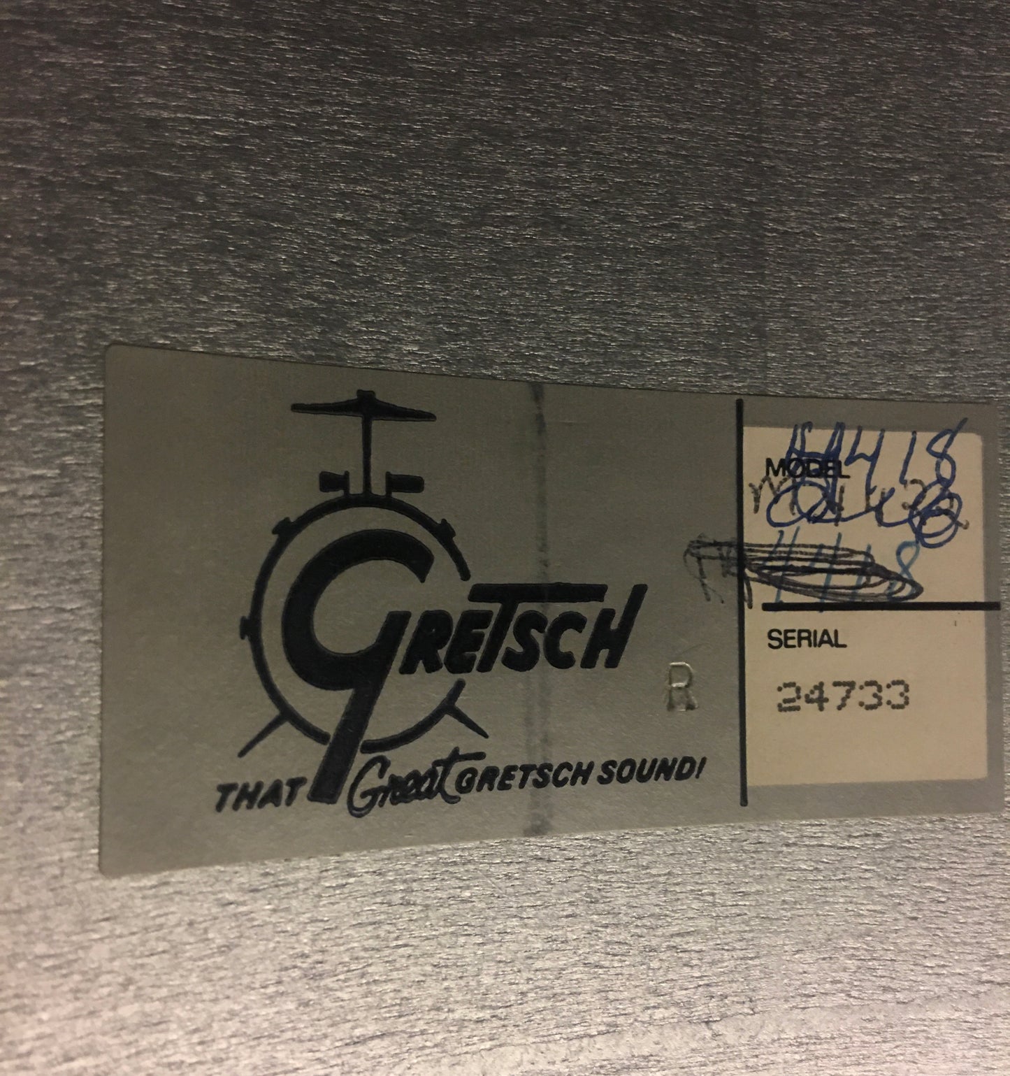 1980s Gretsch Square Badge 16X16 Floor Tom Natural Maple