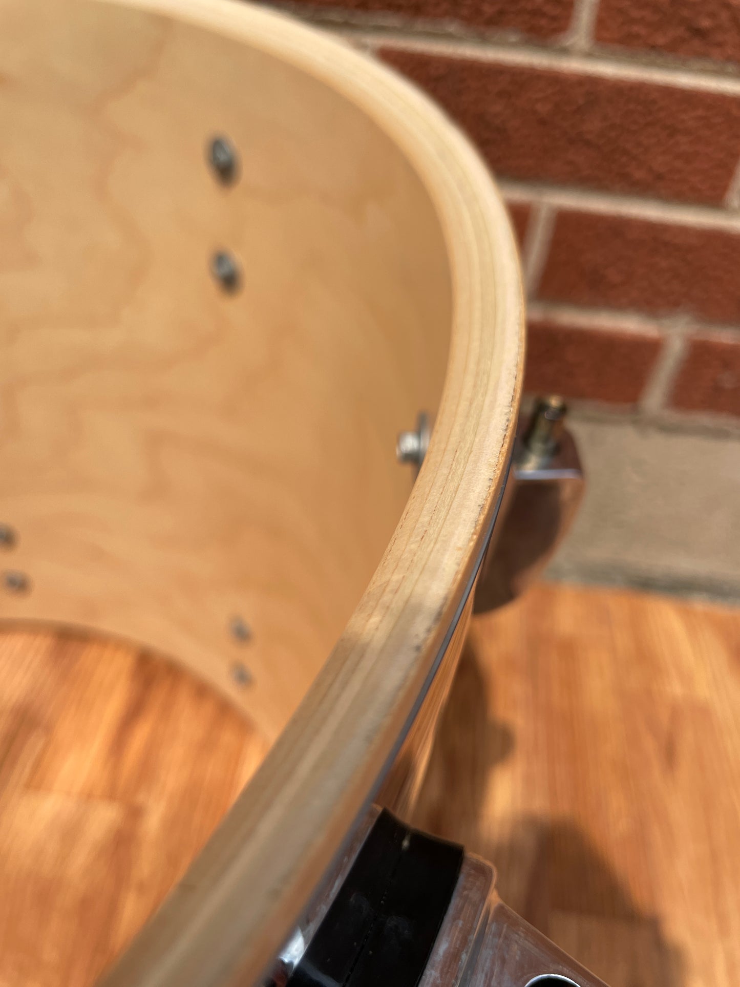 Ludwig 16x18 Floor Tom Drum Chrome Over Wood Maple Monroe Badge