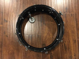 1980s Ludwig Black Galaxy 5x14 Blackrolite Acrolite Snare Drum