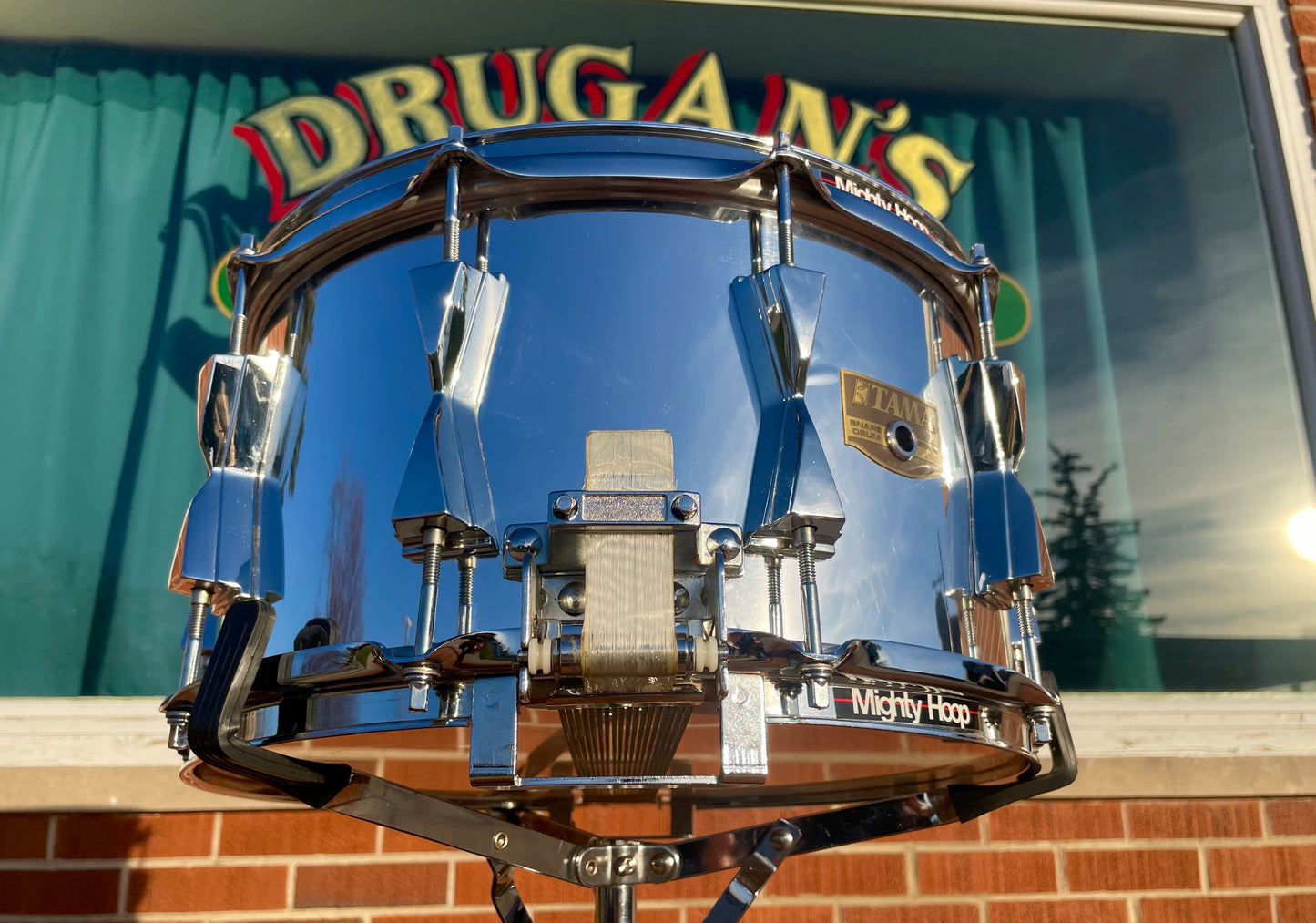 Vintage Tama 8x14 Granstar Snare Drum Chrome Over Birch Wood MIJ