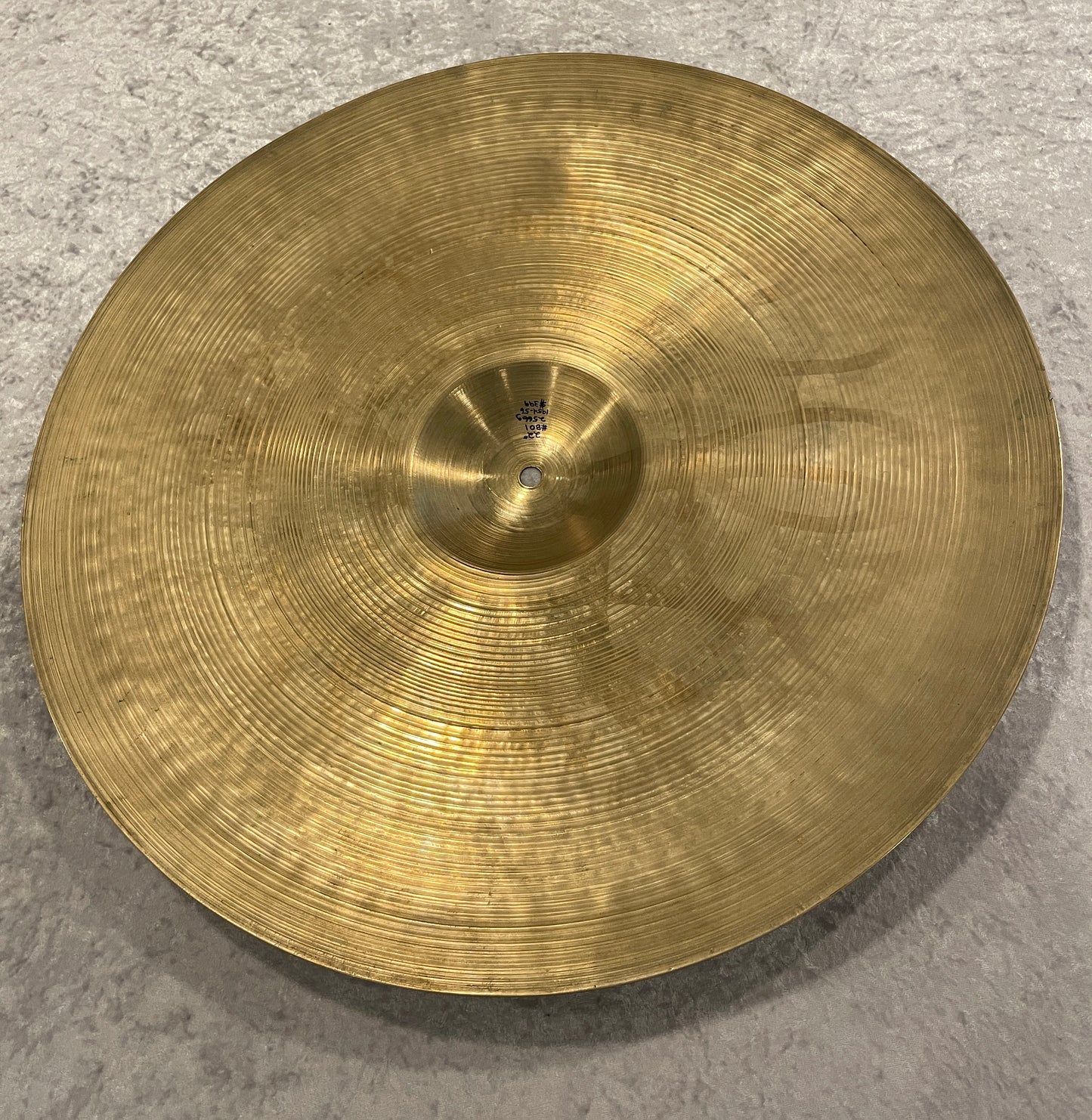 22" Zildjian A 1954-56 Large Block Stamp Ride Cymbal 2566g #801 *Video Demo*