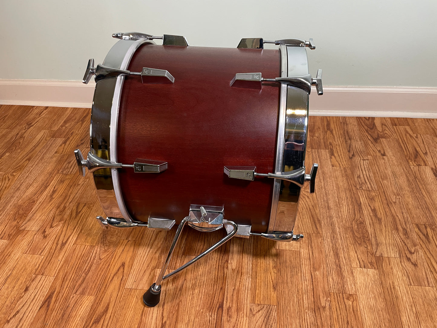 Vintage Sonor Phonic 18x14 Bass Drum Red Mahogany