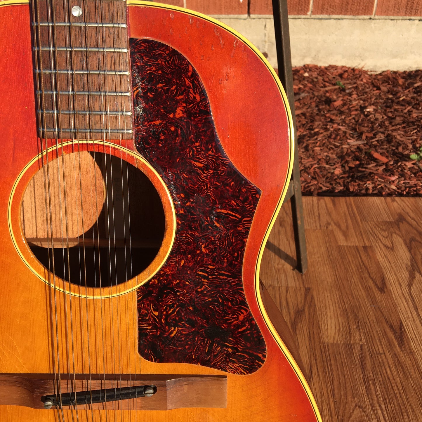 1966 Gibson B-25-12 Cherry Sunburst 12 String Acoustic Guitar