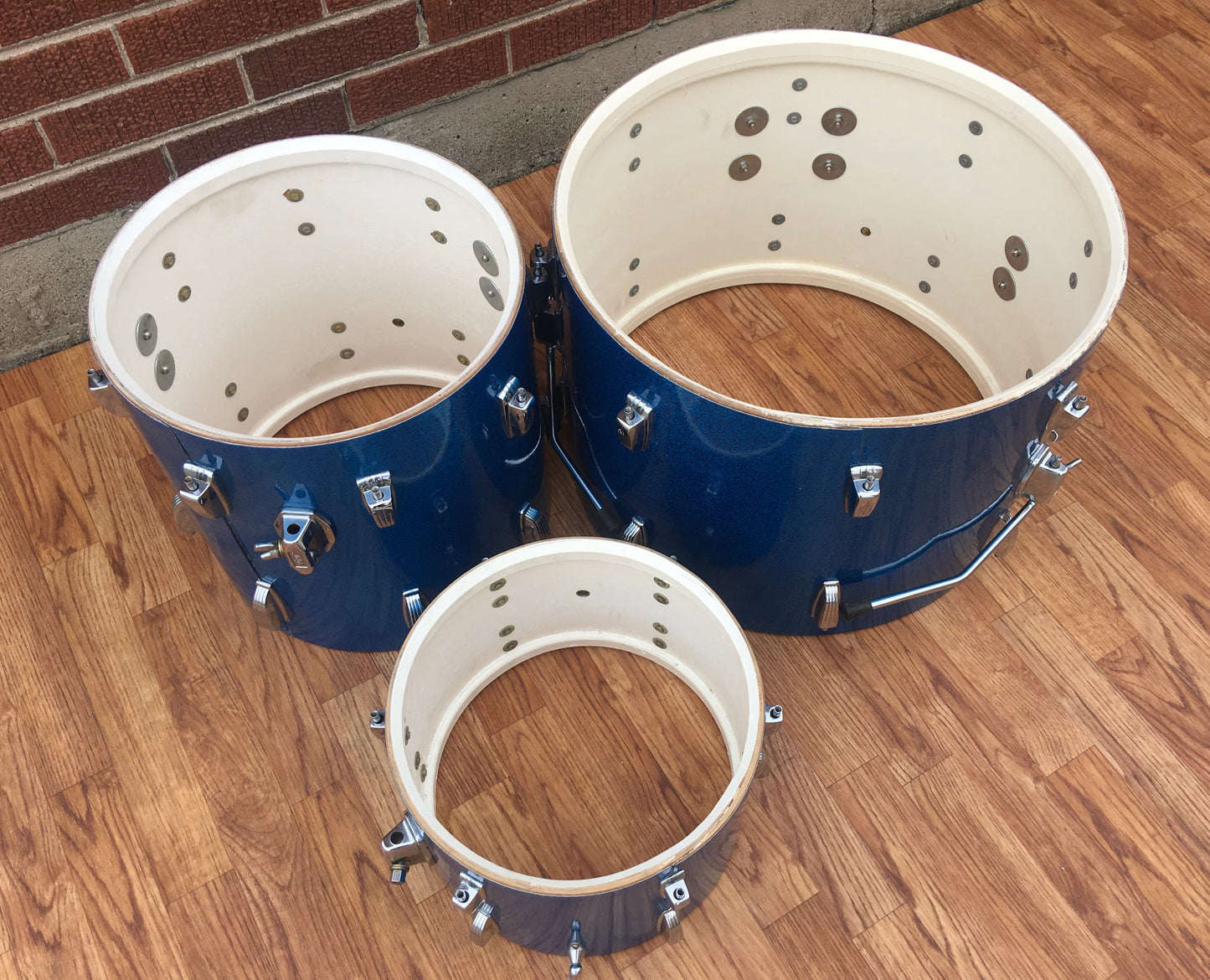 1965 Ludwig Down Beat Drum Set - Blue Sparkle 20/12/14