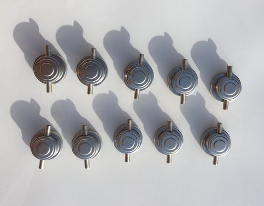 DW Snare Drum Double Sided Satin Chrome Lugs (10 pc.)