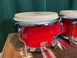 LP Bongos Fiberglass Red Latin Percussion