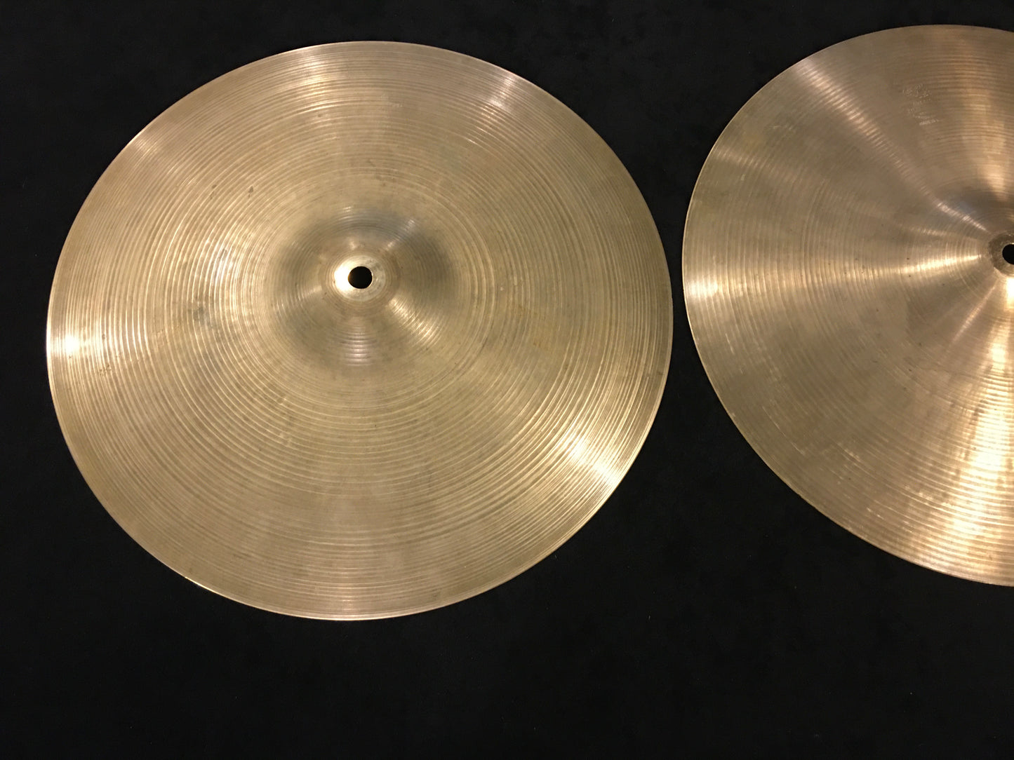 14" Zildjian A 1970s Hi-Hat Cymbal Set 932g/1066g #666 *Sound File*