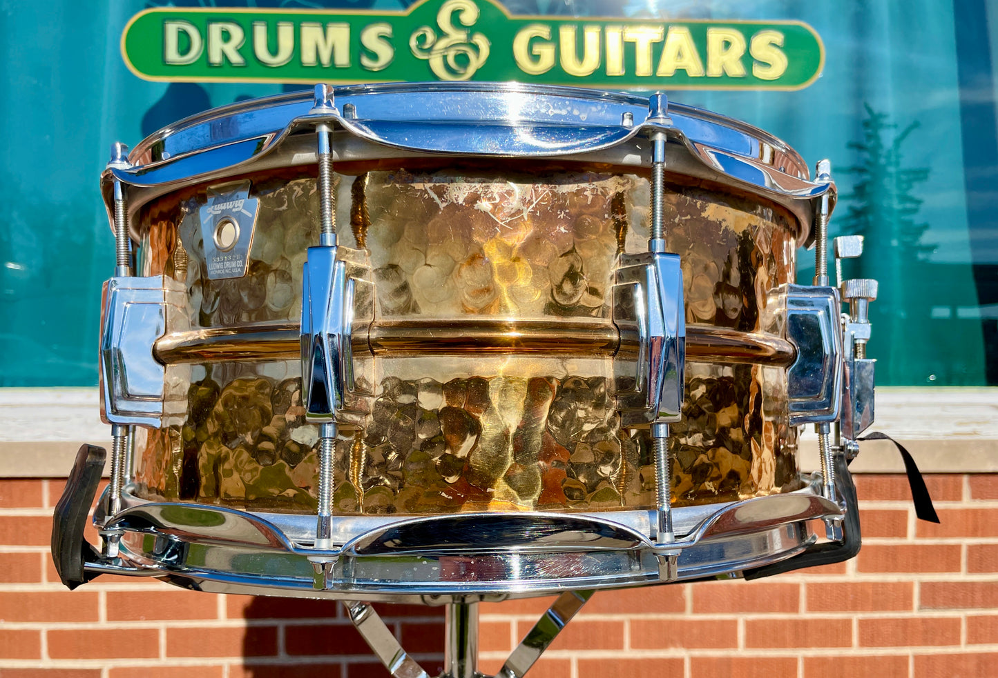 Ludwig 6.5x14 Hammered Bronze Phonic Snare Drum