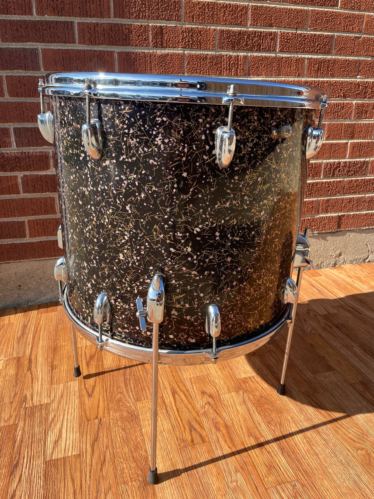 1958 Slingerland 16x18 Floor Tom Drum Capri Pearl