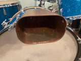 Vintage Slingerland 6" Copper Cow Bell w/ Bass Drum Mount