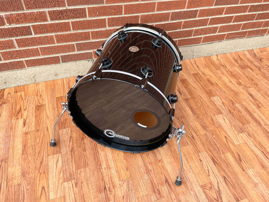 2004 DW 16x18 Virgin Bass Drum Black Lacquer Drum Workshop Collector's Series