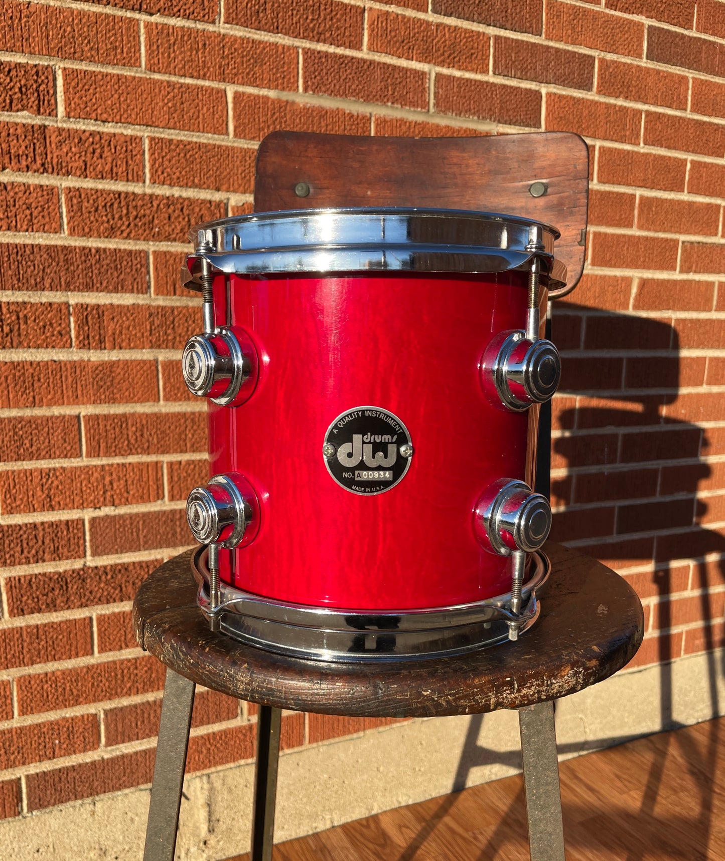 Drum Workshop 8x8 Tom Single Transparent Red DW Pre-Collector's Series