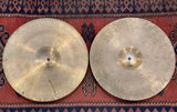 13" Zildjian A 1940s-50s Trans Stamp Hi-Hat Cymbal Pair 438/470g #739