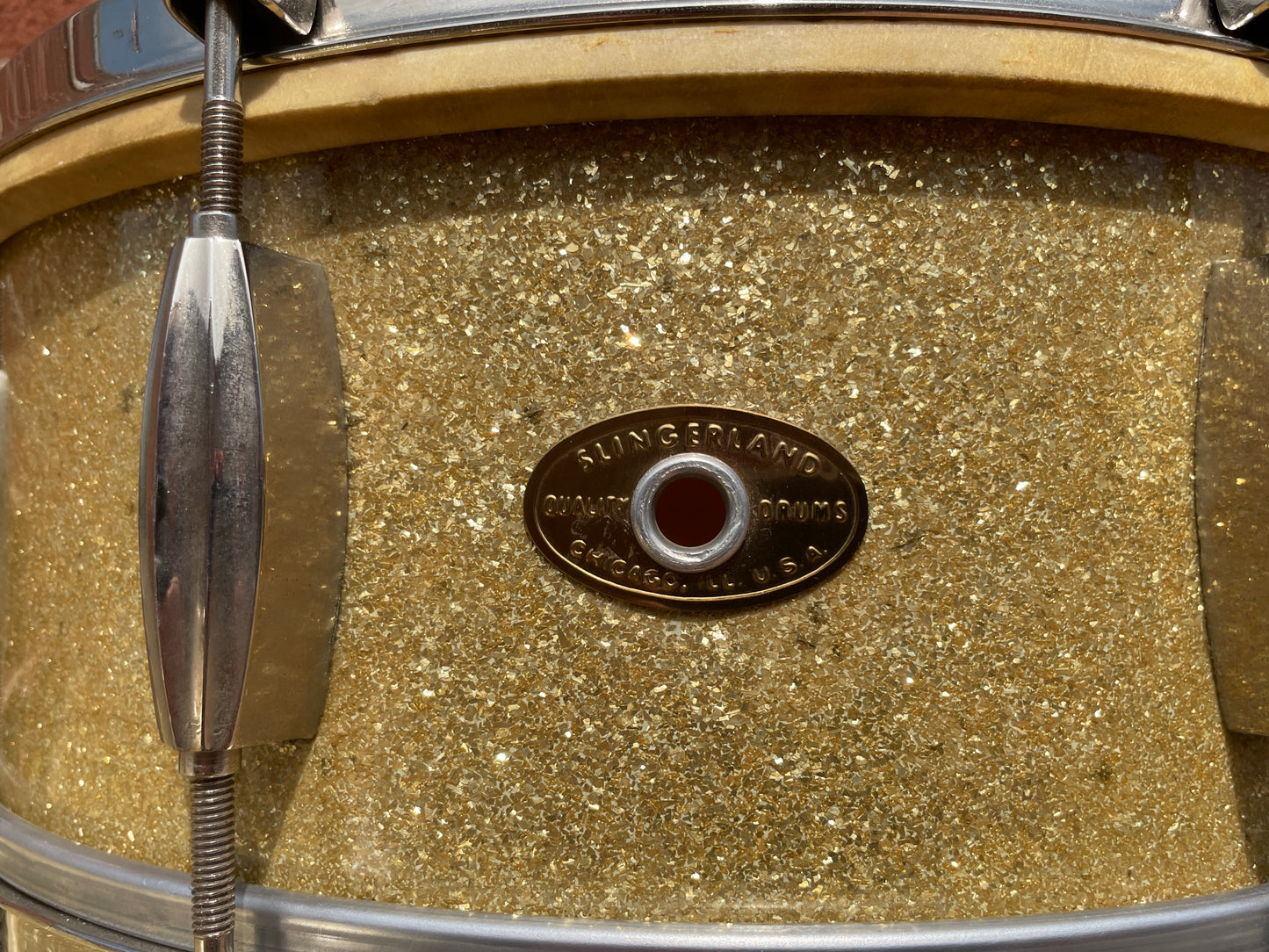 1950s Slingerland Ensemble 3-N Radio King Jam Session Outfit 2pc. Silver Sparkle Drum Set