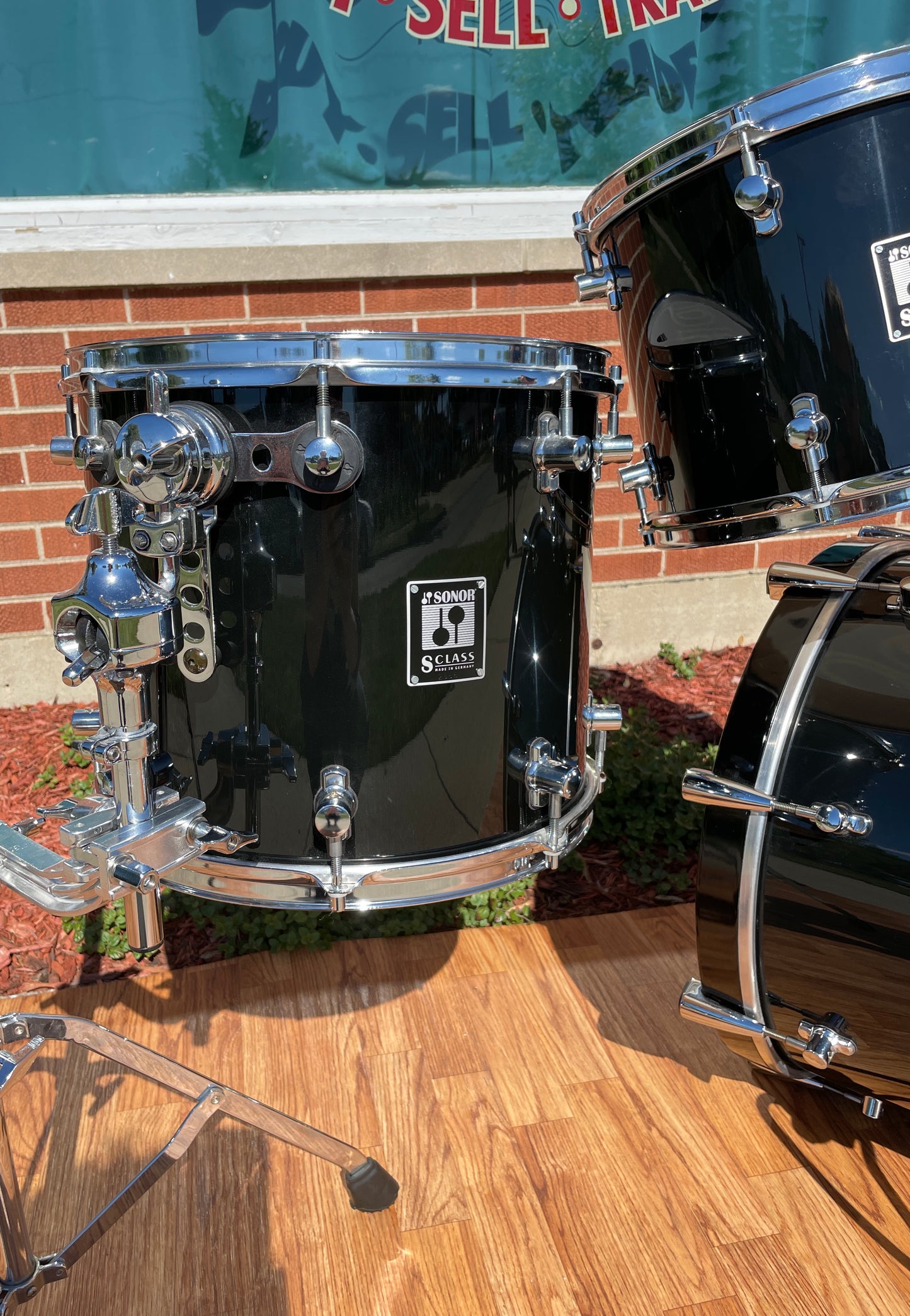 2000 Sonor 125th Anniversary S-Class Drum Set Black 20/10/12/14