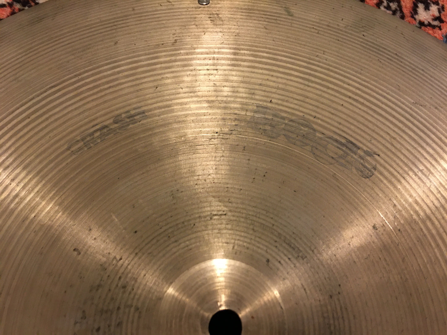 19" Zildjian A 1970s Crash / Ride Cymbal w/ Rivets 1904g #635