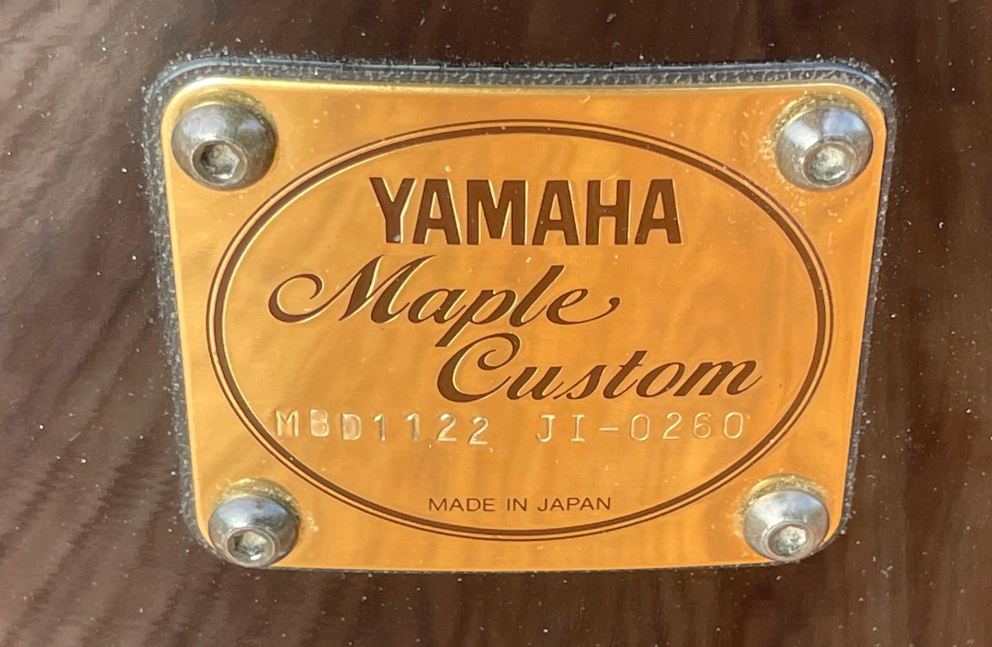 Yamaha 16x22 Maple Custom Bass Drum Black Made in Japan