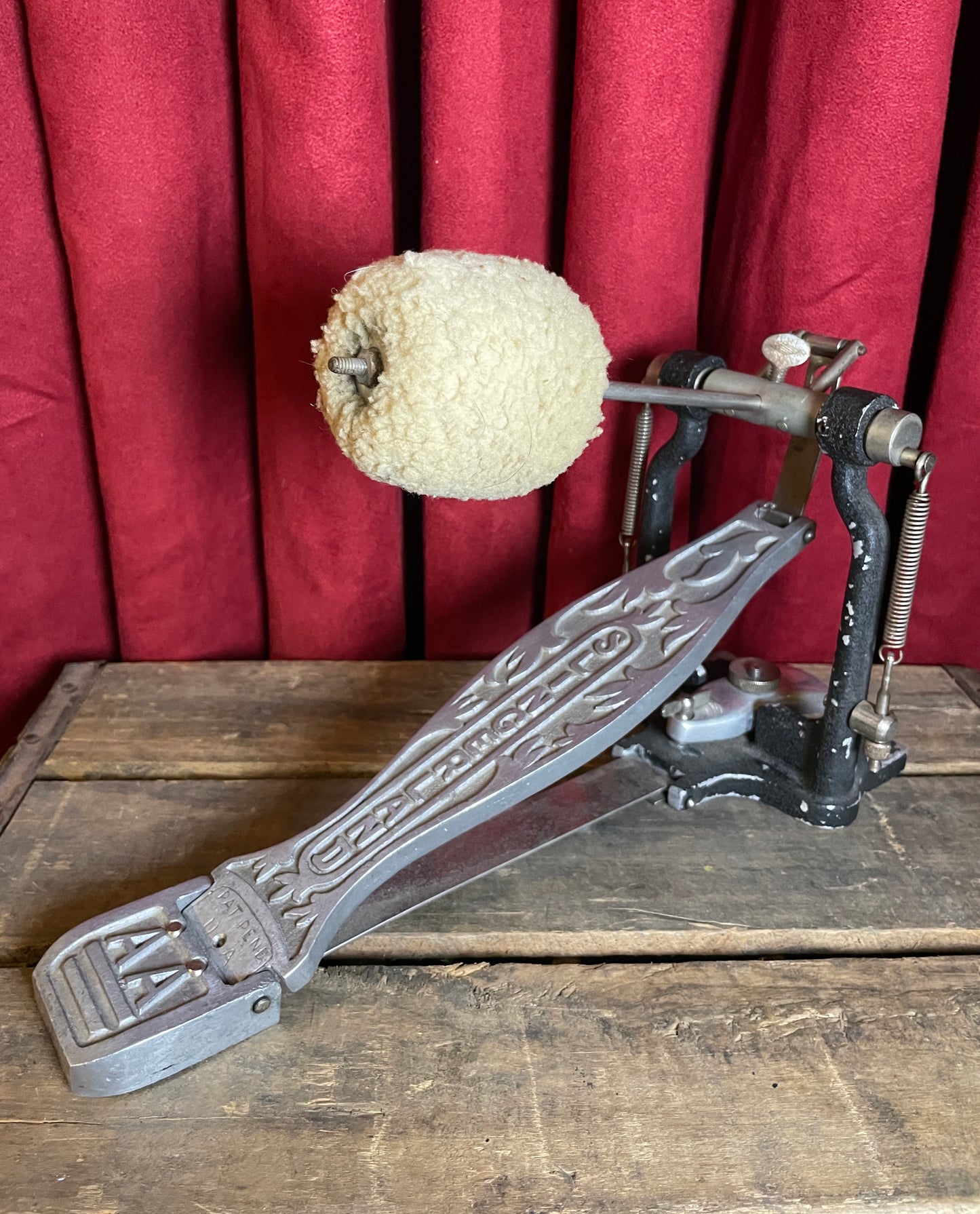 1950s Slingerland AA Bass Drum Pedal Black