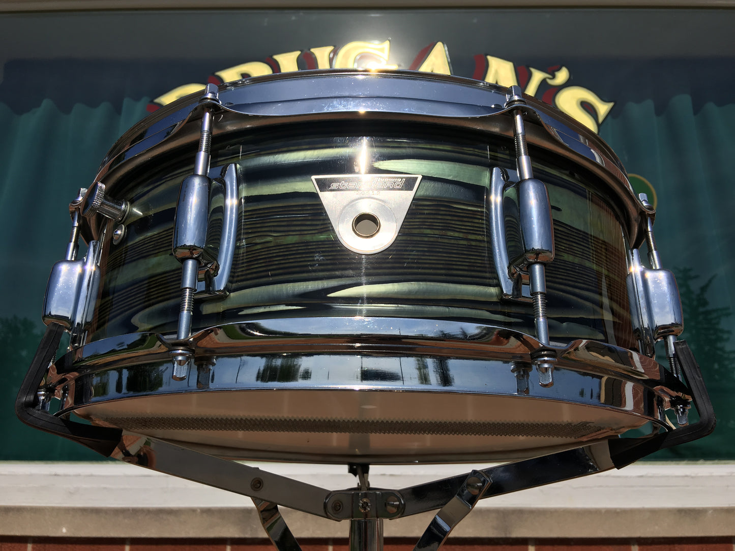1969 Ludwig Standard Avocado Strata Snare Drum - 5x14