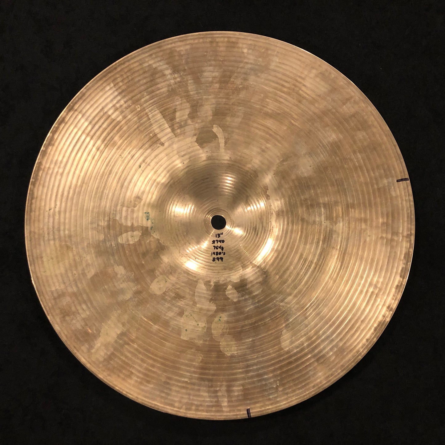 13" Zildjian K 1980s Hi-Hat Cymbal Single IEK K 764g #740