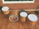 Vintage 1970 Ludwig John Bonham Natural Maple Thermo-Gloss Drum Set 26/14/16/18