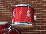 1966 Ludwig Club Date Drum Set - Red Sparkle 22/13/14x14