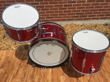 1966 Ludwig Club Date Drum Set - Red Sparkle 22/13/14x14