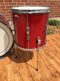 1966 Ludwig Club Date Drum Set - Red Sparkle 22/13/14x14
