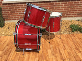 1966 Ludwig Club Date Drum Set - Red Sparkle 22/13/14x14