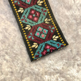 Vintage Ace Guitar Strap Purple Honeycomb