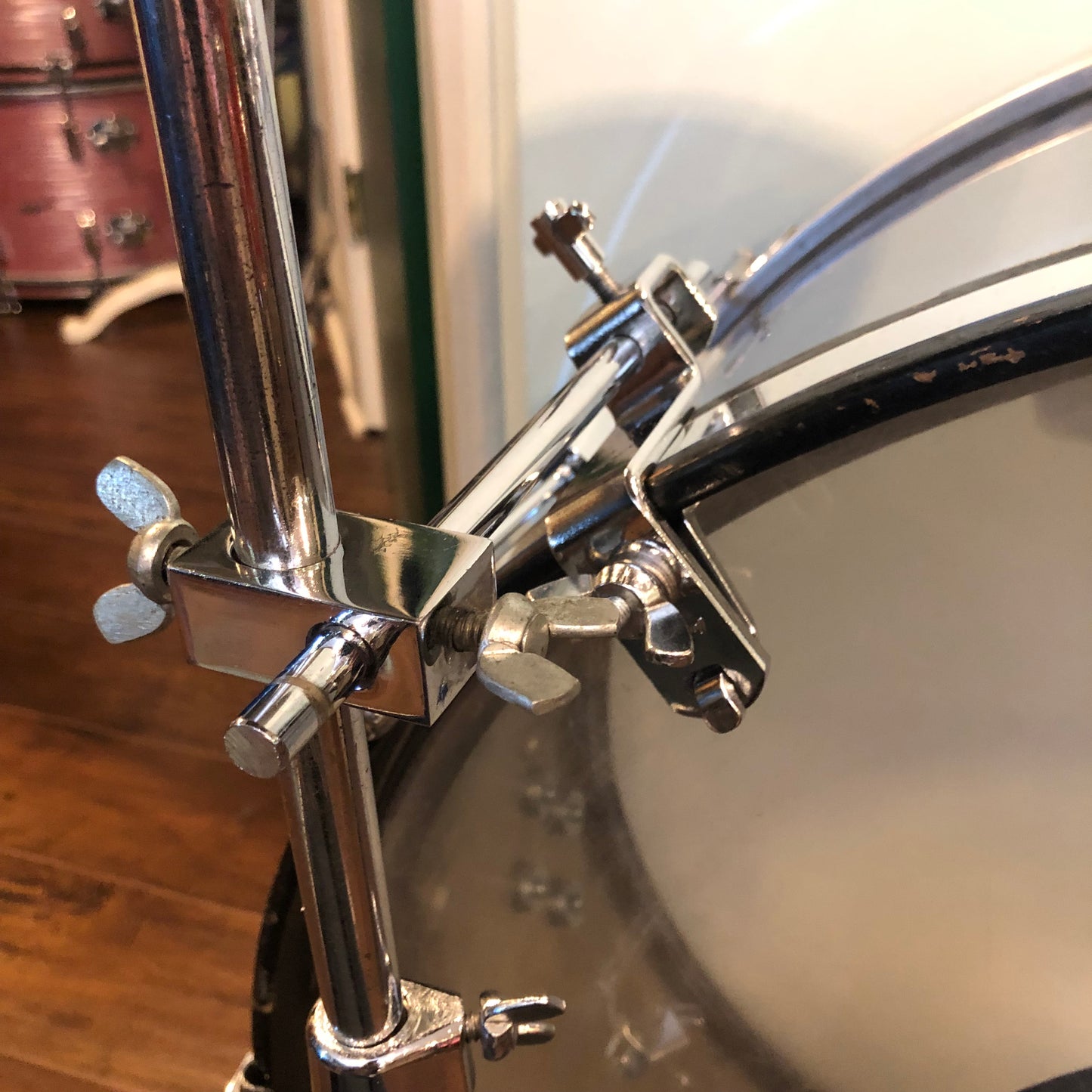 1970s Ludwig No. 1127 Bass Drum Hoop Mount Hi-Hat Brace