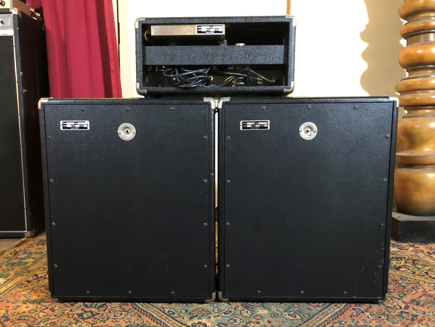 ZAK D100PAR P.A. Head w/ 2 D112 1x12 Speaker Cabinets - Made by Garnet